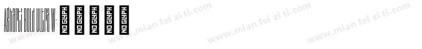 Agharti Bold Ultra W字体转换